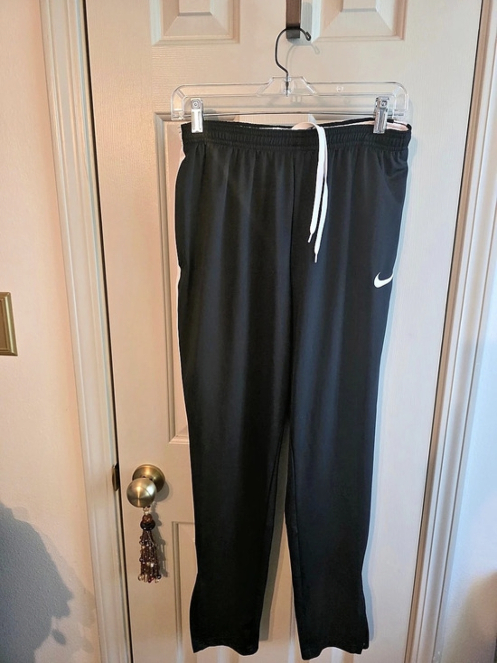 Nike Dri-FIT Track Pants Black & White Size Medium